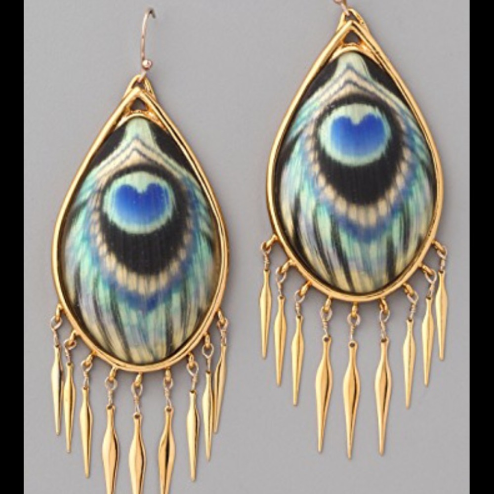 Alexis Bittar Peacock Earrings